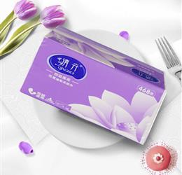 （紫色）CZ-Y0919清卉（紫色10包）丝柔四层加厚468张软抽140*180