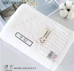 M6029 清卉（纳兰全纯白）毛巾95克*